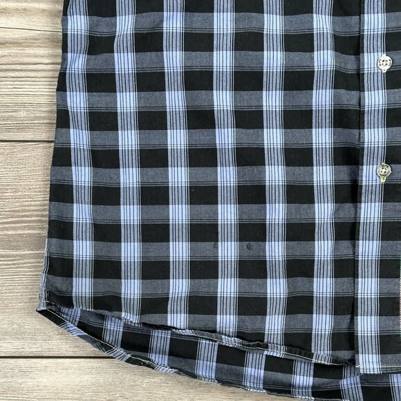 Vintage Y2K Misfits By Dragonfly Plaid Button Up Shirt - Picture 5 of 6